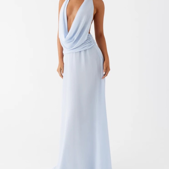 Peppermayo Elysia Chiffon Maxi Dress - Baby Blue - Picture 4 of 11